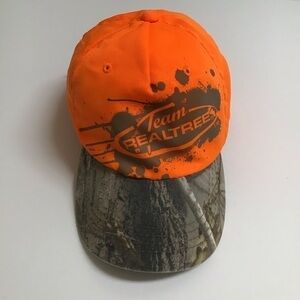Team Realtree Neon Orange Camo Cap Adult ONE SIZE Baseball Hat Hunting Outdoors